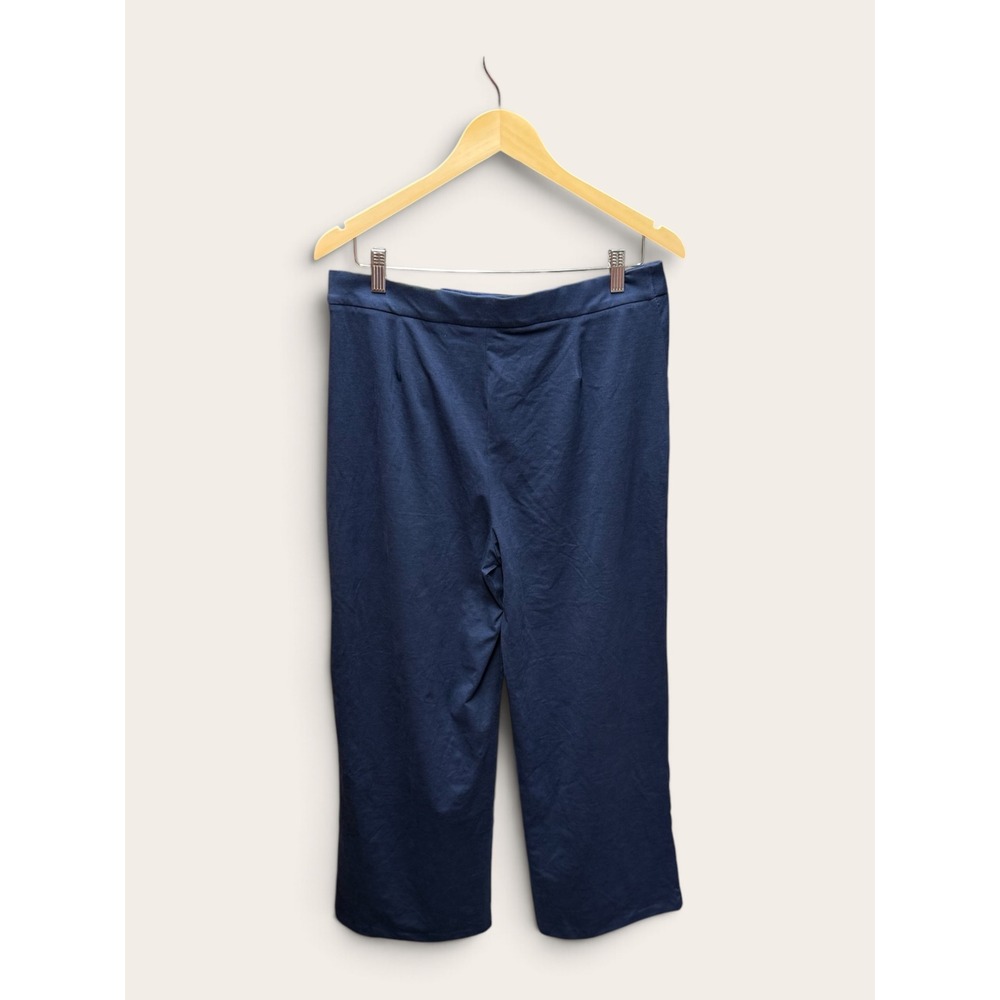 Members Mark Womens Wide Leg Trouser Pants Dark Navy Blue Size M NWT